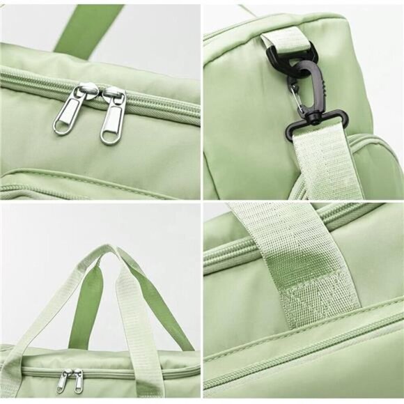 Sports Gym Bag with Shoes Compartment - Green - Picture 12 of 12